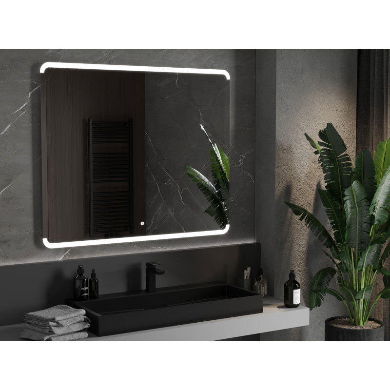 Mexen Nida koupelnové zrcadlo podsvícené 120 x 100 cm, LED 6000K, anti-pára - 9806-120-100-611-00