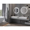 Mexen Rose kulaté podsvícené koupelnové zrcadlo, 70 cm, LED 6000K, proti mlze - 9810-070-070-611-00
