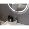 Mexen Rose kulaté koupelnové zrcadlo s podsvícením, kulaté 70 cm, LED 6000K, antifog - 9810-070-070-611-00