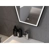 Mexen Orla osvětlené koupelnové zrcadlo 60 x 80 cm, LED 6000K, proti mlze, černý rám - 9815-060-080-611-70