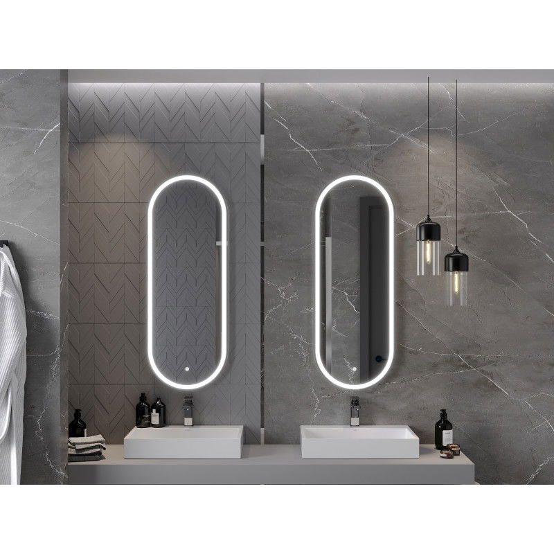 Mexen Bono koupelnové zrcadlo podsvícené 45 x 120 cm, LED 6000K, anti-pára - 9816-045-120-611-00