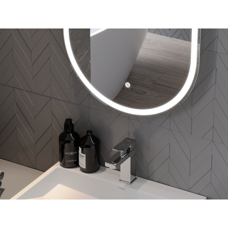 Mexen Bono osvětlené koupelnové zrcadlo 55 x 155 cm, LED 6000K, antifog - 9816-055-155-611-00