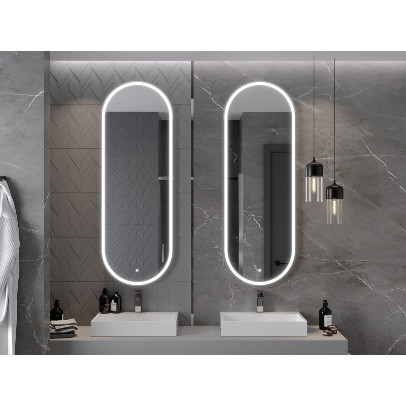 Mexen Bono osvětlené koupelnové zrcadlo 55 x 155 cm, LED 6000K, proti zamlžení - 9816-055-155-611-00