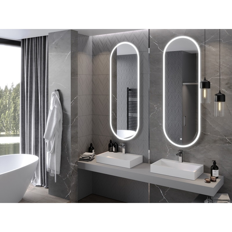 Mexen Bono osvětlené koupelnové zrcadlo 55 x 155 cm, LED 6000K, antifog - 9816-055-155-611-00