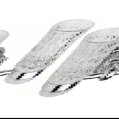 Mexen Estela dvojitý držák na kartáčky, chrom - 7011552-00