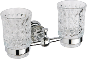 Mexen Estela dvojitý držák na kartáčky, chrom - 7011552-00