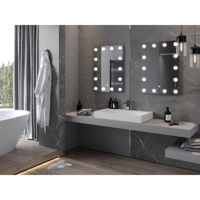 Mexen Dona osvětlené koupelnové zrcadlo 60 x 80 cm, LED 6000K, proti mlze - 9818-060-080-611-00