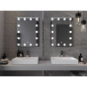 Mexen Dona osvětlené koupelnové zrcadlo 60 x 80 cm, LED 6000K, proti mlze - 9818-060-080-611-00