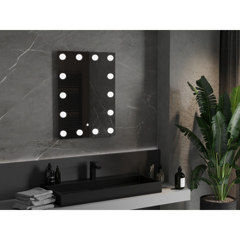 Mexen Dona podsvícené koupelnové zrcadlo 60 x 80 cm, LED 6000K, antivlna - 9818-060-080-611-00