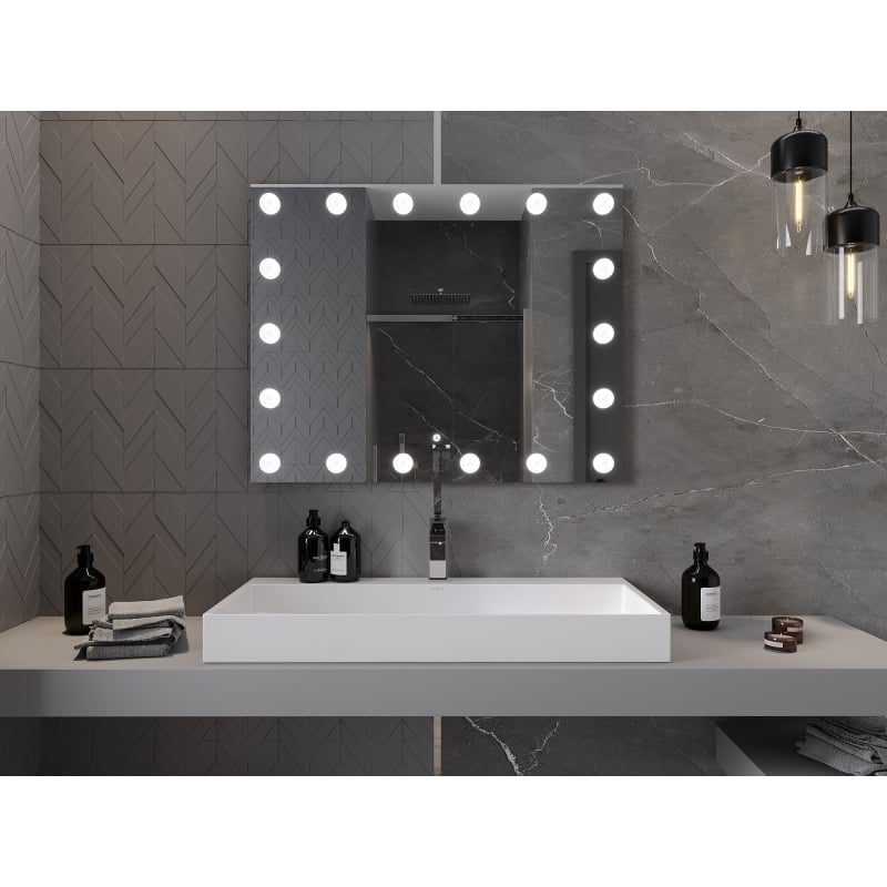 Mexen Dona koupelnové zrcadlo s podsvícením 100 x 80 cm, LED 6000K, antifog - 9818-100-080-611-00