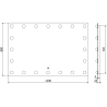 Mexen Dona osvětlené koupelnové zrcadlo 120 x 80 cm, LED 6000K, anti-pára - 9818-120-080-611-00