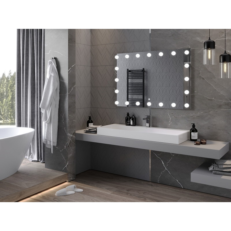 Mexen Dona osvětlené koupelnové zrcadlo 120 x 80 cm, LED 6000K, anti-pára - 9818-120-080-611-00