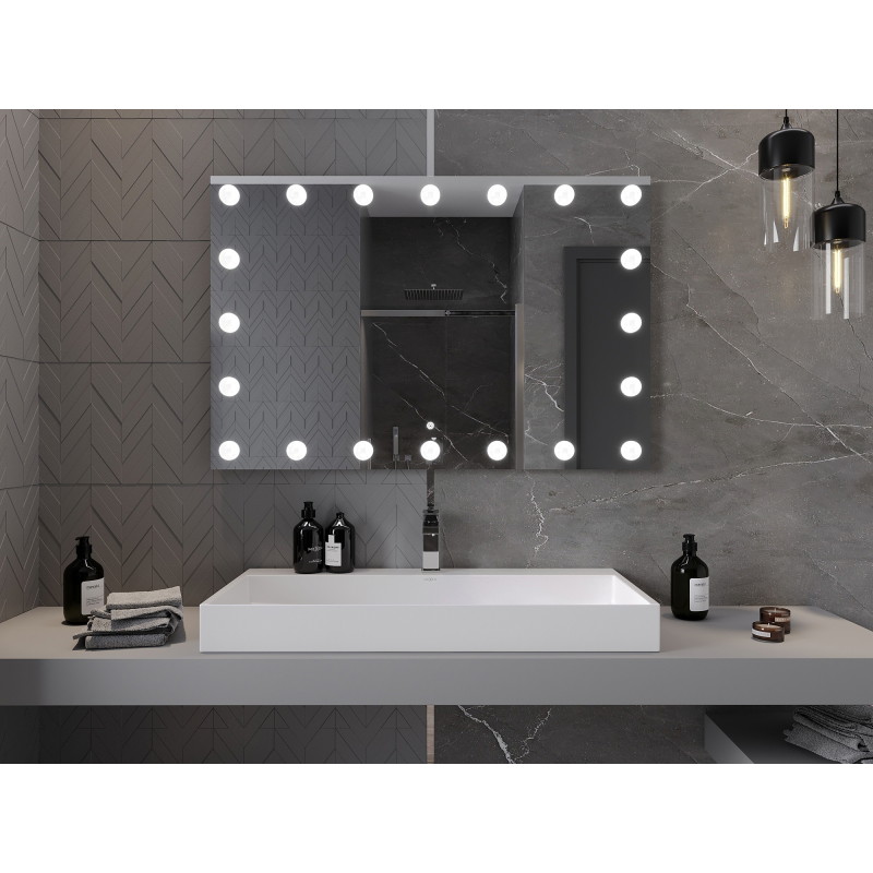 Mexen Dona osvětlené koupelnové zrcadlo 120 x 80 cm, LED 6000K, anti-pára - 9818-120-080-611-00