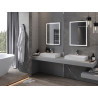 Mexen Miko podsvícené koupelnové zrcadlo 60 x 80 cm, LED 6000K, proti zamlžování - 9819-060-080-611-00