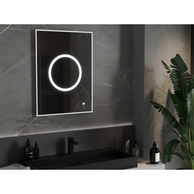 Mexen Koga koupelnové zrcadlo s podsvícením 60 x 80 cm, LED 6000K, proti zamlžení - 9821-060-080-611-00