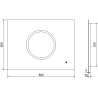 Mexen Koga podsvícené koupelnové zrcadlo 80 x 60 cm, LED 6000K, anti-pára - 9821-080-060-611-00
