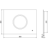 Mexen Koga podsvícené koupelnové zrcadlo 80 x 60 cm, LED 6000K, proti mlze - 9821-080-060-611-00