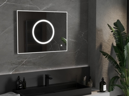 Mexen Koga podsvícené koupelnové zrcadlo 80 x 60 cm, LED 6000K, anti-pára - 9821-080-060-611-00
