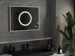 Mexen Koga podsvícené koupelnové zrcadlo 80 x 60 cm, LED 6000K, proti mlze - 9821-080-060-611-00
