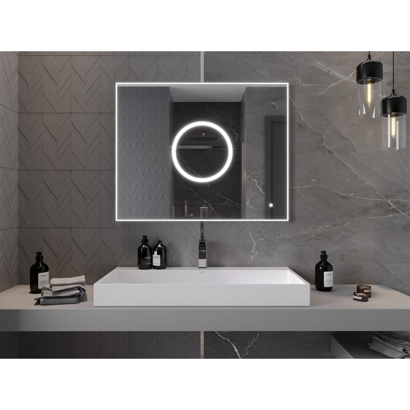 Mexen Koga koupelnové zrcadlo s osvětlením 100 x 80 cm, LED 6000K, proti zamlžení - 9821-100-080-611-00