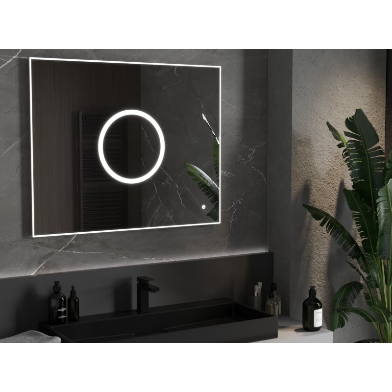 Mexen Koga koupelnové zrcadlo s osvětlením 100 x 80 cm, LED 6000K, proti zamlžení - 9821-100-080-611-00