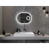 Mexen Umba podsvícené koupelnové zrcadlo s kosmetickým zrcátkem 80 x 60 cm, LED 6000K, anti-fog - 9822-080-060-611-00