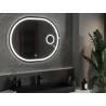 Mexen Umba podsvícené koupelnové zrcadlo s kosmetickým zrcátkem 100 x 80 cm, LED 6000K, protizamlžovací