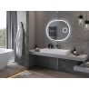 Mexen Umba osvětlené koupelnové zrcadlo s kosmetickým zrcátkem 100 x 80 cm, LED 6000K, protizamlžování