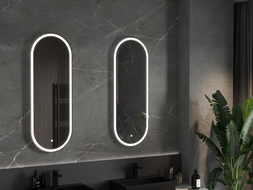 Mexen Bono podsvícené koupelnové zrcadlo 45 x 120 cm, LED 6000K, ventilátor - 9816-045-120-611-00
