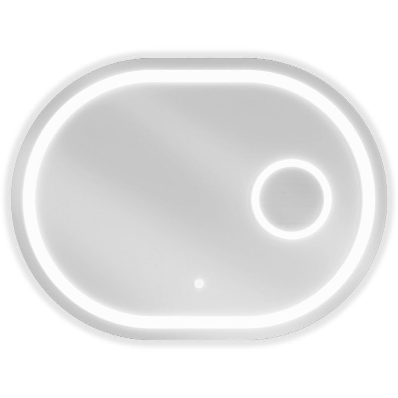 Mexen Umba koupelnové zrcadlo podsvícené s kosmetickým zrcátkem 100 x 80 cm, LED 6000K, anti-pára - 9822-100-080-611-00