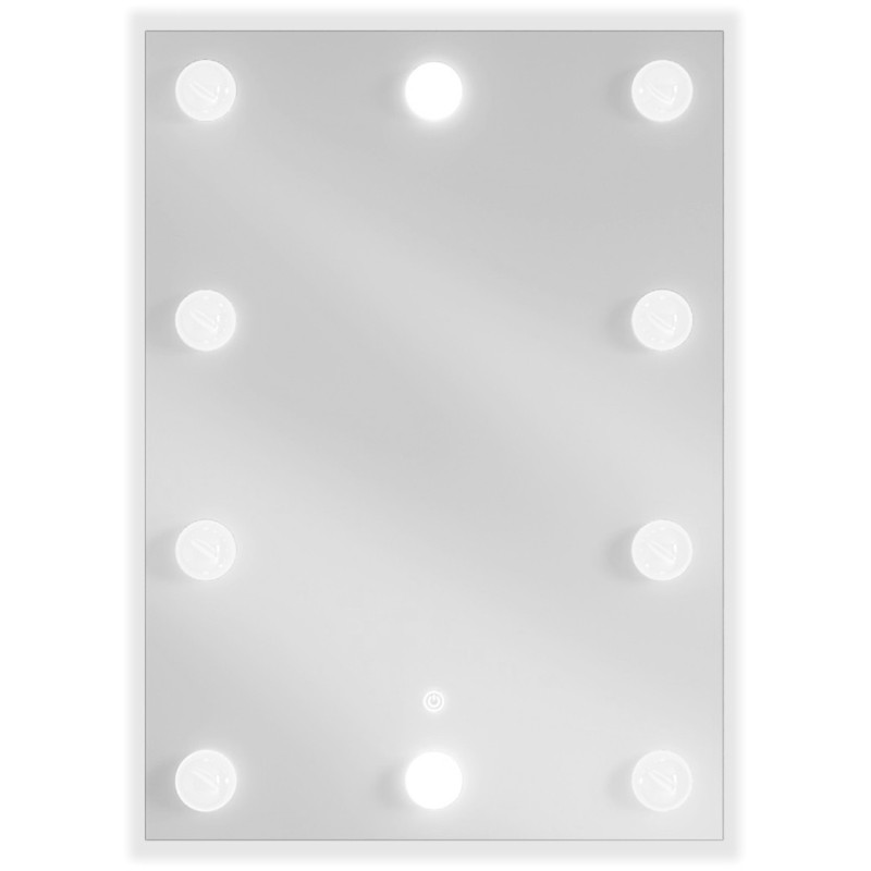 Mexen Dona koupelnové zrcadlo s podsvícením 50 x 70 cm, LED 6000K, proti zamlžení - 9818-050-070-611-00