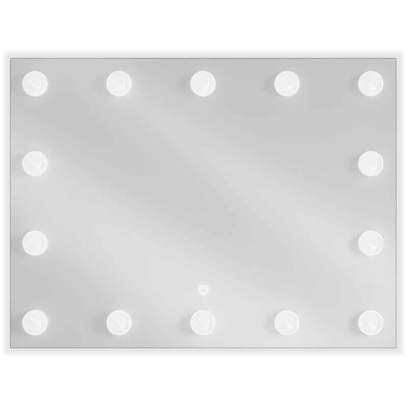 Mexen Dona podsvícené koupelnové zrcadlo 80 x 60 cm, LED 6000K, protizamlžovací - 9818-080-060-611-00