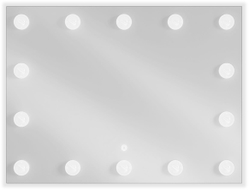Mexen Dona osvětlené koupelnové zrcadlo 80 x 60 cm, LED 6000K, anti-pára - 9818-080-060-611-00