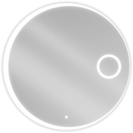 Mexen Ella koupelnové zrcadlo se zrcátkem na líčení, kulaté 90 cm, LED 6000K, antifog - 9811-090-090-611-00