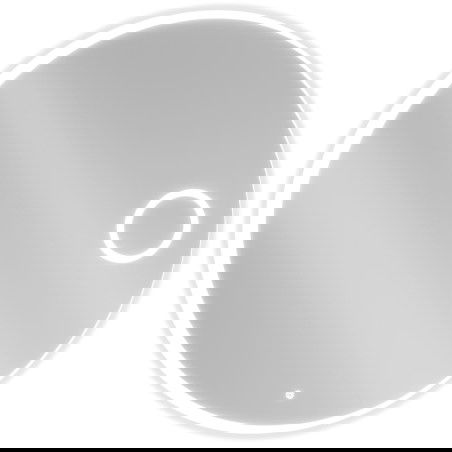 Mexen Ella podsvícené koupelnové zrcadlo s kosmetickým zrcátkem, kulaté 100 cm, LED 6000K, proti zamlžení - 9811-100-100-611-00