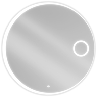 Mexen Ella podsvícené koupelnové zrcadlo s kosmetickým zrcátkem, kulaté 100 cm, LED 6000K, proti zamlžení - 9811-100-100-611-00