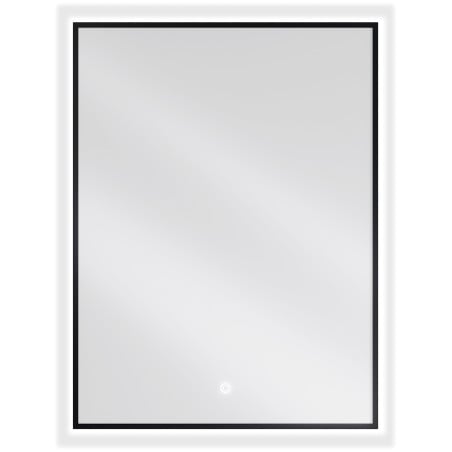 Mexen Erma osvětlené koupelnové zrcadlo 60 x 80 cm, LED 6000K, anti-pára, černý rám - 9814-060-080-611-70
