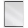 Mexen Erma koupelnové zrcadlo s osvětlením 60 x 80 cm, LED 6000K, antifog, černý rám - 9814-060-080-611-70