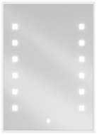 Mexen Ner podsvícené koupelnové zrcadlo 50 x 70 cm, LED 6000K, proti zamlžení - 9809-050-070-611-00