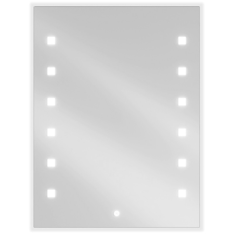 Mexen Ner osvětlené koupelnové zrcadlo 60 x 80 cm, LED 6000K, proti zamlžení - 9809-060-080-611-00