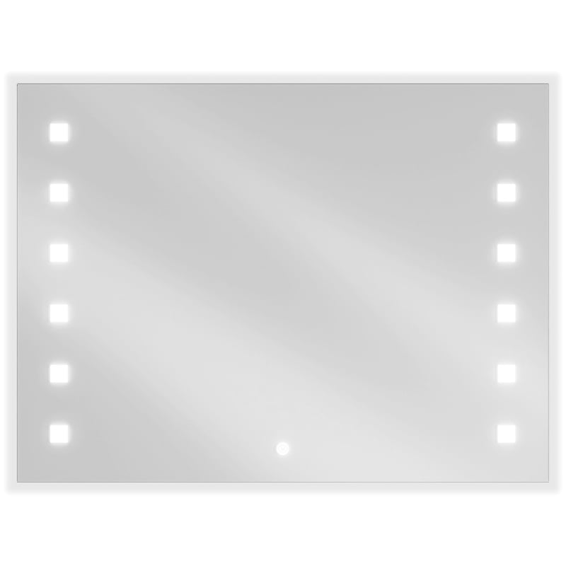 Mexen Ner koupelnové zrcadlo s podsvícením 80 x 60 cm, LED 6000K, antivlna - 9809-080-060-611-00