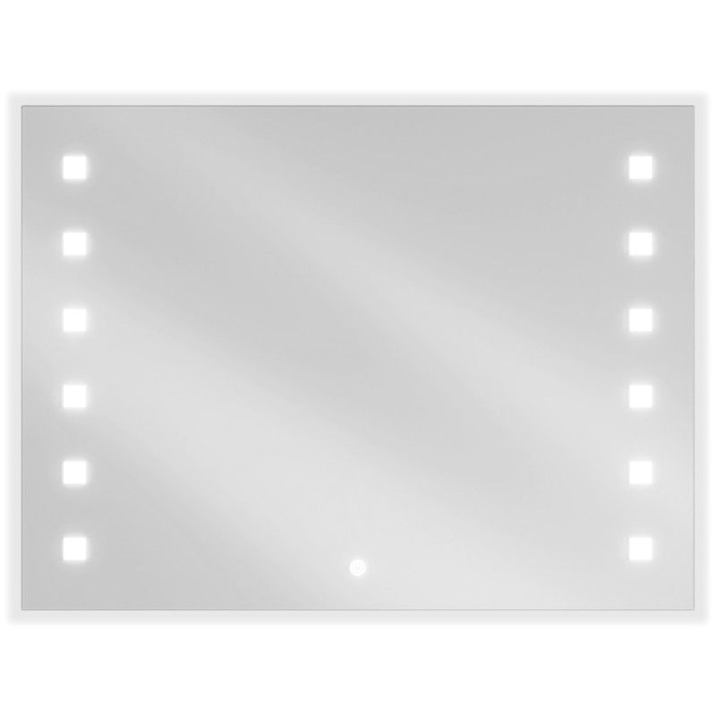 Mexen Ner zrcadlo do koupelny podsvícené 80 x 60 cm, LED 6000K, anti-mlha - 9809-080-060-611-00