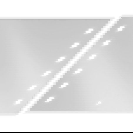 Mexen Ner zrcadlo do koupelny podsvícené 80 x 60 cm, LED 6000K, anti-mlha - 9809-080-060-611-00