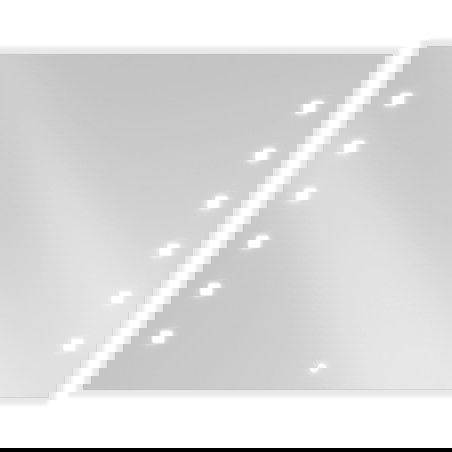 Mexen Ner podsvícené koupelnové zrcadlo 100 x 80 cm, LED 6000K, proti zamlžení - 9809-100-080-611-00