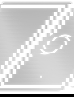 Mexen Onyx osvětlené koupelnové zrcadlo s kosmetickým zrcátkem 60 x 80 cm, LED 6000K, proti zamlžování - 9813-060-080-611-00