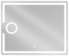 Mexen Onyx koupelnové zrcadlo podsvícené s kosmetickým zrcátkem 100 x 80 cm, LED 6000K, protimlžící - 9813-100-080-611-00