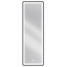 Mexen Coro koupelnové zrcadlo s podsvícením 50 x 150 cm, LED 6000K, proti mlze, černý rám - 9817-050-150-611-70
