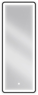 Mexen Coro osvětlené koupelnové zrcadlo 45 x 120 cm, LED 6000K, proti zamlžení, černý rám - 9817-045-120-611-70