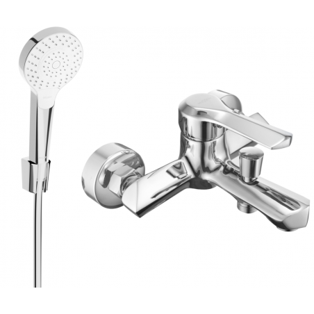 Mexen Sabre R05 vanová baterie se sprchovou sadou, chrom - 7213R05-00