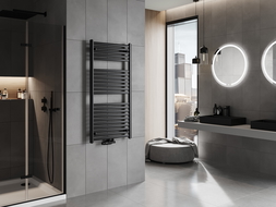 Mexen Hades koupelnový radiátor 1200 x 600 mm, 667 W, černý - W104-1200-600-00-70